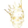Cranio Corona ◊ Oro Re ◊ regalo re Skull