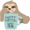 Faultier braucht Kaffee