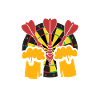 darts and beer
