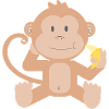 Singe avec la banane