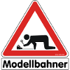 Warnschild "Modellbahner E Lok"