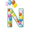 letter N balloons