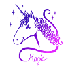 Purple unicorn