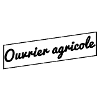 Ouvrier agricole - blanc