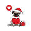 Weihnachtsmops / Mops
