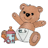 Teddy mit Flasche