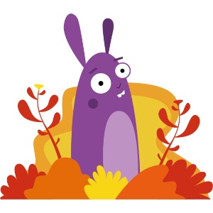 Hase Kaninchen Illustration Herbst