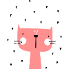 Cat with heart