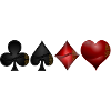 Cross pik check heart