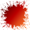 Splash Farbverlauf Rot Orange