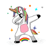 Arc-en-Unicorn tamponnant
