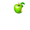 love fruit apple green bitten off icon pc nerd fun