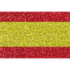 Espagne bannière drapeau espagnol Glitter