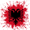Albania Shqipëri Albania flag Splash