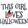 Cette fille aime HALLOWEEN