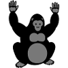 Gorilla Hands up 2