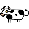 Divertente mucca comica divertente fattoria animale regalo