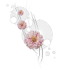 Dahlia flourishes gray