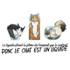 Chat liquide - Noir