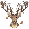 cerf à l'automne