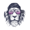 Lion Hipster T-Shirt