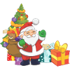 Weihnachtsmann mit Geschenke