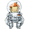 Junger Astronaut