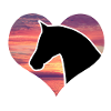 Horse in heart