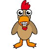 Rooster chicken chickens