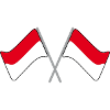Flag red-white Flag | Football | Stadion
