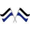 Flag black-white-blue | Football