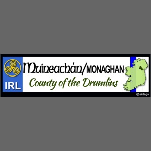 MONAGHAN, IRELAND: licence plate tag style decal