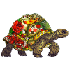 Turtle Tattoo - white contour