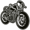 Cafe Racer Motorcycle 01_black