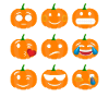 Pumpkin Emoji Faces