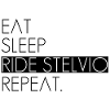 Eat, sleep, ride Stelvio, repeat