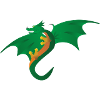 Green Dragon - Children's motif
