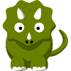 Dinosaurier Comic Triceratops
