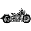 Chopper / moto bobber 03_schwarz blanc