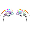 Neon tribal design