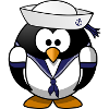 Penguin sailor