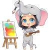 MOSBIES elephant teacher kindergarten gift