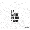 Mont Blanc and contour lines