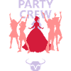 Party crew bride