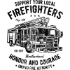 FIREFIGHTERS - Feuerwehr Truck Shirt Motif