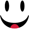Glücklicher Smiley mit Zunge