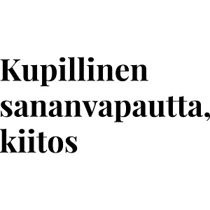 Kupillinen sananvapautta