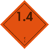 Explosive ADR sign