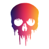Melting Skull paint