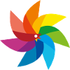 colorful windmill children's toy rainbow summer